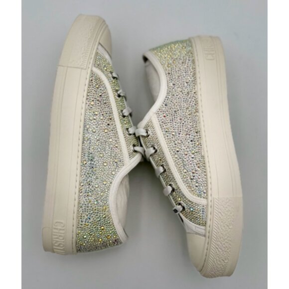 NIB-Walk 'n' Dior Strass Canvas Low Top - 38/7.5 - Picture 6 of 12